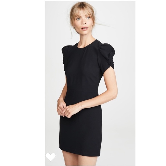 ALC Brinley Short Sleeve Dress in Black. - Picture 1 of 11